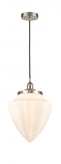 Bullet - 1 Light - 12 inch - Brushed Satin Nickel - Cord hung - Mini Pendant (3442|616-1PH-SN-G661-12)