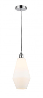 Cindyrella - 1 Light - 7 inch - Polished Chrome - Cord hung - Mini Pendant (3442|616-1P-PC-G651-7-LED)