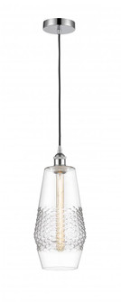 Windham - 1 Light - 7 inch - Polished Chrome - Cord hung - Mini Pendant (3442|616-1P-PC-G682-7)