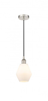 Cindyrella - 1 Light - 6 inch - Polished Nickel - Cord hung - Mini Pendant (3442|616-1P-PN-G651-6)