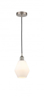 Cindyrella - 1 Light - 6 inch - Brushed Satin Nickel - Cord hung - Mini Pendant (3442|616-1P-SN-G651-6-LED)