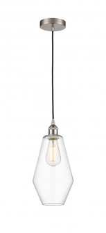 Cindyrella - 1 Light - 7 inch - Brushed Satin Nickel - Cord hung - Mini Pendant (3442|616-1P-SN-G652-7)