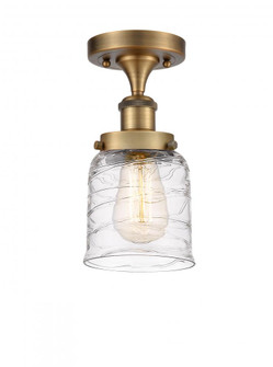 Bell - 1 Light - 5 inch - Brushed Brass - Semi-Flush Mount (3442|916-1C-BB-G513)