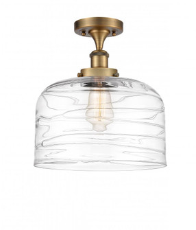 Bell - 1 Light - 12 inch - Brushed Brass - Semi-Flush Mount (3442|916-1C-BB-G713-L-LED)