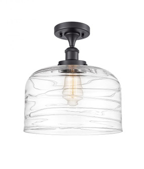 Bell - 1 Light - 12 inch - Matte Black - Semi-Flush Mount (3442|916-1C-BK-G713-L)