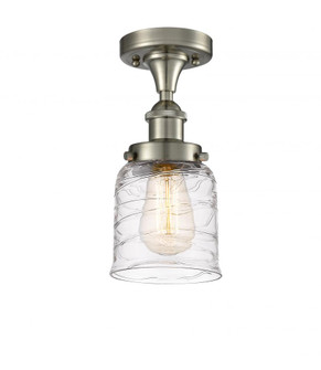 Bell - 1 Light - 5 inch - Brushed Satin Nickel - Semi-Flush Mount (3442|916-1C-SN-G513)