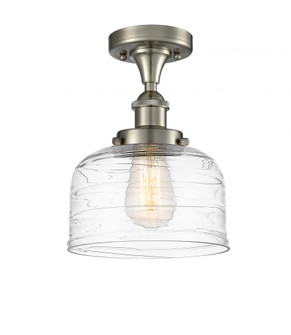 Bell - 1 Light - 8 inch - Brushed Satin Nickel - Semi-Flush Mount (3442|916-1C-SN-G713-LED)