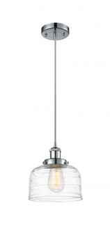 Bell - 1 Light - 8 inch - Polished Chrome - Cord hung - Mini Pendant (3442|916-1P-PC-G713)