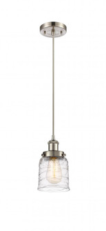 Bell - 1 Light - 5 inch - Brushed Satin Nickel - Cord hung - Mini Pendant (3442|916-1P-SN-G513)