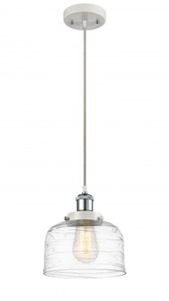 Bell - 1 Light - 8 inch - White Polished Chrome - Cord hung - Mini Pendant (3442|916-1P-WPC-G713)