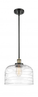 Bell - 1 Light - 12 inch - Black Antique Brass - Mini Pendant (3442|916-1S-BAB-G713-L)