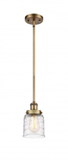 Bell - 1 Light - 5 inch - Brushed Brass - Mini Pendant (3442|916-1S-BB-G513-LED)