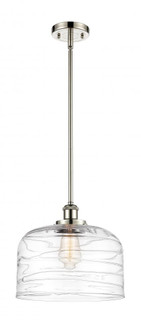 Bell - 1 Light - 12 inch - Polished Nickel - Mini Pendant (3442|916-1S-PN-G713-L-LED)
