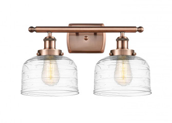 Bell - 2 Light - 18 inch - Antique Copper - Bath Vanity Light (3442|916-2W-AC-G713-LED)