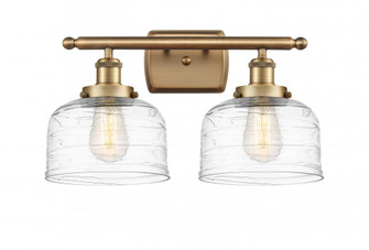 Bell - 2 Light - 18 inch - Brushed Brass - Bath Vanity Light (3442|916-2W-BB-G713-LED)