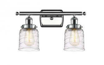 Bell - 2 Light - 16 inch - Polished Chrome - Bath Vanity Light (3442|916-2W-PC-G513)