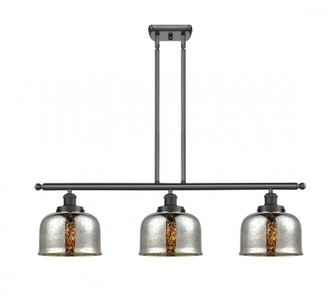 Bell - 3 Light - 36 inch - Matte Black - Stem Hung - Island Light (3442|916-3I-BK-G78-LED)