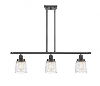 Bell - 3 Light - 36 inch - Oil Rubbed Bronze - Stem Hung - Island Light (3442|916-3I-OB-G513-LED)
