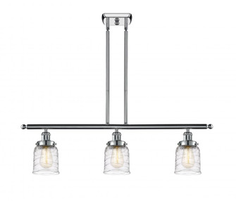 Bell - 3 Light - 36 inch - Polished Chrome - Stem Hung - Island Light (3442|916-3I-PC-G513)