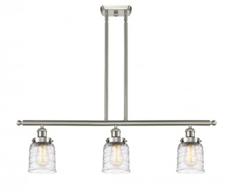 Bell - 3 Light - 36 inch - Brushed Satin Nickel - Stem Hung - Island Light (3442|916-3I-SN-G513)