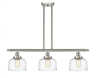 Bell - 3 Light - 36 inch - Brushed Satin Nickel - Stem Hung - Island Light (3442|916-3I-SN-G713)