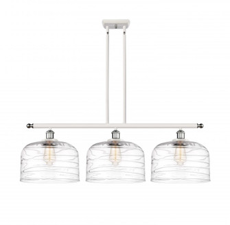 Bell - 3 Light - 36 inch - White Polished Chrome - Stem Hung - Island Light (3442|916-3I-WPC-G713-L)