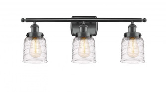 Bell - 3 Light - 26 inch - Matte Black - Bath Vanity Light (3442|916-3W-BK-G513-LED)