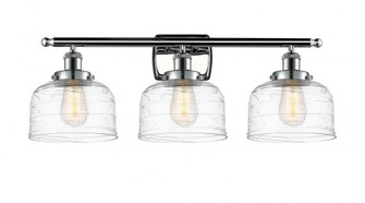 Bell - 3 Light - 28 inch - Polished Chrome - Bath Vanity Light (3442|916-3W-PC-G713-LED)