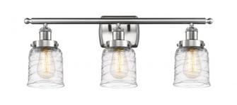 Bell - 3 Light - 26 inch - Brushed Satin Nickel - Bath Vanity Light (3442|916-3W-SN-G513-LED)