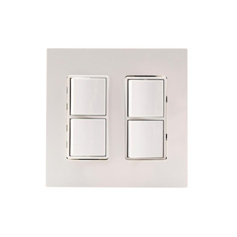 Dual Duplex Switch Wall Plate and Gang Box - 20 Amp Per Pole (4304|EFDWPS)