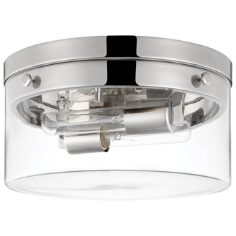 Intersection; Medium Flush Mount Fixture; Polished Nickel with Clear Glass (81|60/7637)