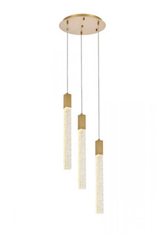 Weston 3 lights pendant in satin gold (758|2067D16SG)