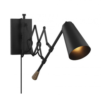 1-Light Adjustable Wall Sconce in Matte Black (8483|M90060MBK)