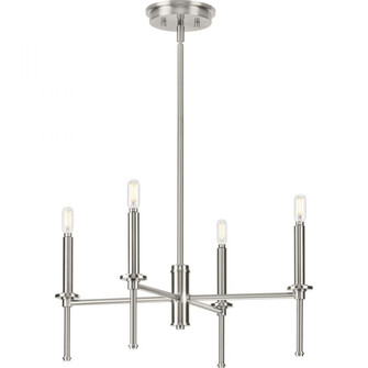 Elara Collection Four-Light New Traditional Brushed Nickel  Chandelier Light (149|P400293-009)