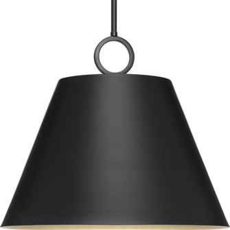 Parkhurst Collection Three-Light New Traditional Matte Black Metal Pendant Light (149|P500368-31M)