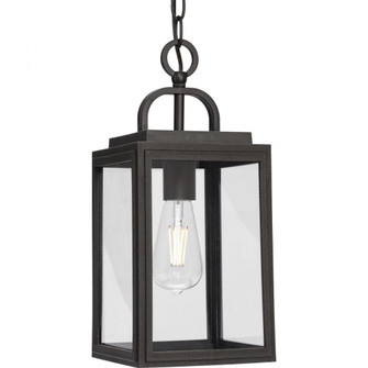 Grandbury Collection One-Light Transitional Antique Bronze Clear Glass Outdoor Hanging Light with DU (149|P550064-020)