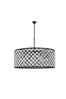 Madison 10 light Matte Black Chandelier Clear Royal Cut Crystal (758|1213G43MB/RC)