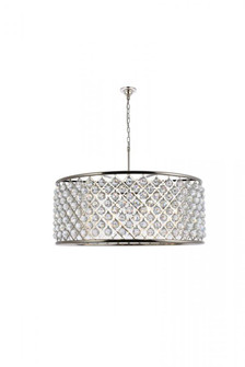 Madison 10 light polished Nickel Chandelier Clear Royal Cut Crystal (758|1214G43PN/RC)