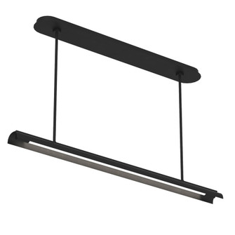 Carson One Light Linear Chandelier (7725|KC1091MBK)