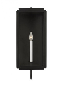 Edgar traditional outdoor large 1-light wall lantern in a textured black finish with clear glass pan (7725|LO1011TXB)