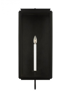 Edgar traditional outdoor extra-large 1-light wall lantern in a textured black finish with clear gla (7725|LO1021TXB)