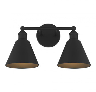 2-Light Bathroom Vanity Light in Matte Black (8483|M80063MBK)