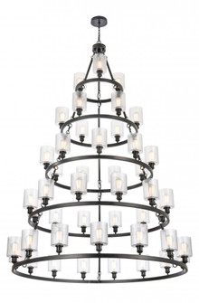 Cobbleskill - 45 Light - 60 inch - Matte Black - Chain Hung - Chandelier (3442|8203456-BK-G112)