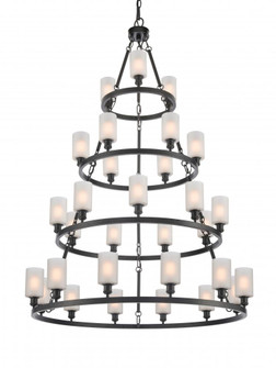 Clymer - 30 Light - 50 inch - Matte Black - Chain Hung - Chandelier (3442|820345-BK-G801)