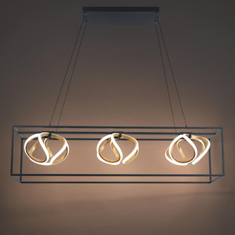 Sinclair Chandelier Light (16|PD-73242-BK/GL)