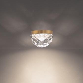 CASCADE 6IN CRYSTAL FLUSH MOUNT 3500K (3612|FM-41706-AB)