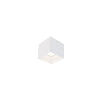 KUBE 5IN OUTDOOR FLUSH MOUNT 3CCT 3500K (3612|FM-W62205-35-WT)