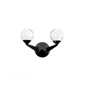 Double Bubble Wall Sconce Light (3612|WS-82015-BK)