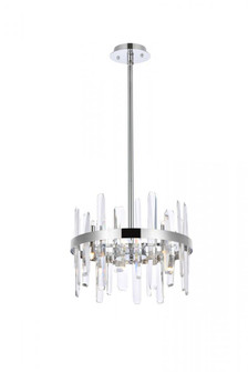 Serena 16 Inch Crystal Round Pendant in Chrome (758|2200D16C)