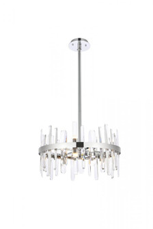 Serena 20 inch crystal round pendant in chrome (758|2200D20C)